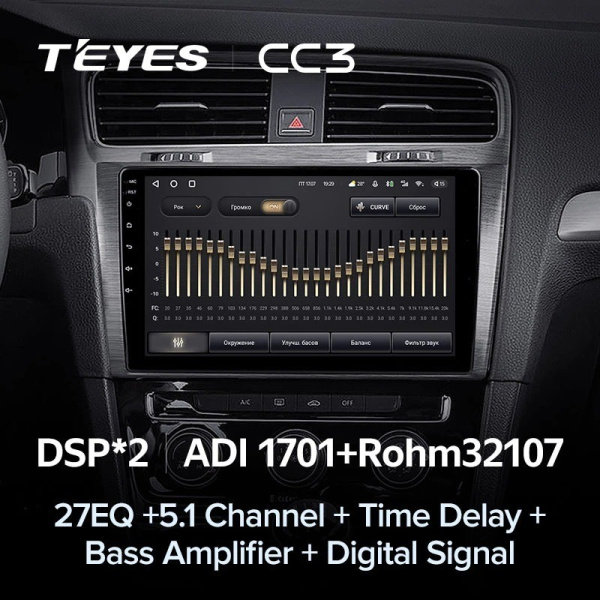 Штатная магнитола Teyes CC3 360 6/128 Volkswagen Golf 7 MK7 (2014-2018)