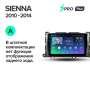 Штатная магнитола Teyes SPRO Plus 6/128 Toyota Sienna 3 XL30 (2010-2014)