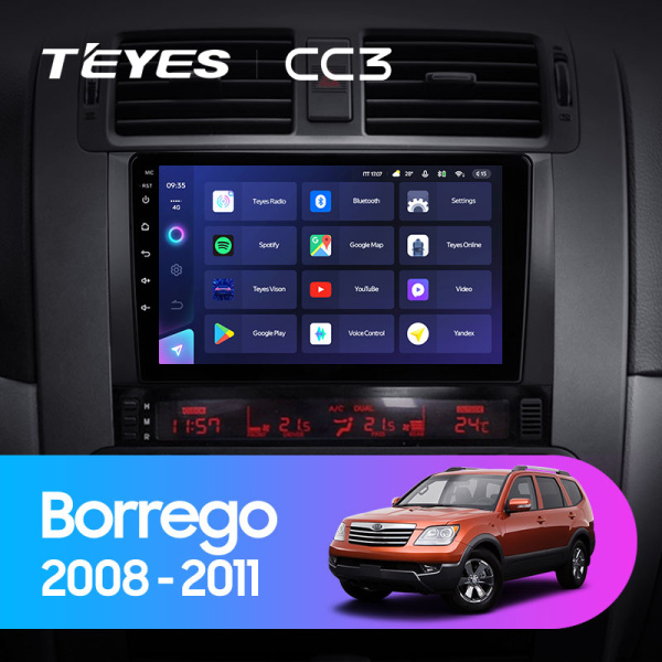 Штатная магнитола Teyes CC3L 4+32G для Mohave 2008-2016 Borrego 2008-2011