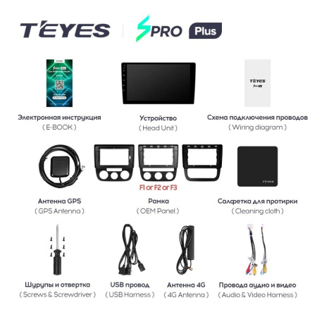 Штатная магнитола Teyes SPRO Plus 6/128 Volkswagen Jetta 5 (2005-2010)