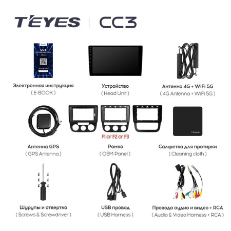 Штатная магнитола Teyes CC3 3/32 Volkswagen Jetta 5 (2005-2010)