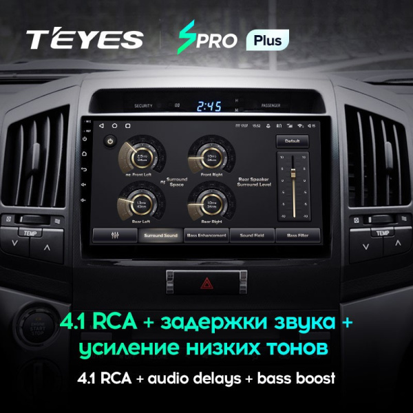 Штатная магнитола Teyes SPRO Plus 4/64 Toyota Land Cruiser 200 (2007-2015)