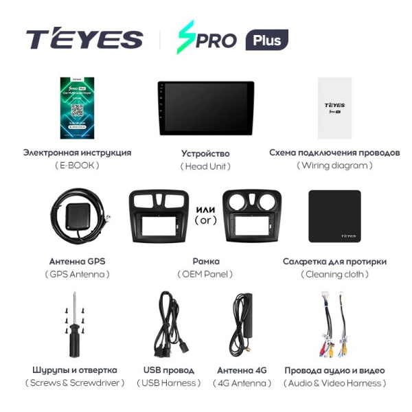 Штатная магнитола Teyes SPRO Plus 3/32 Renault Logan 2 (2012-2019)