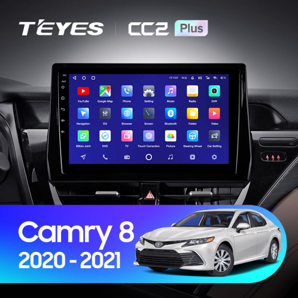 Штатная магнитола Teyes CC2 4+32G для Toyota Camry 2021-2023 (Правый руль)