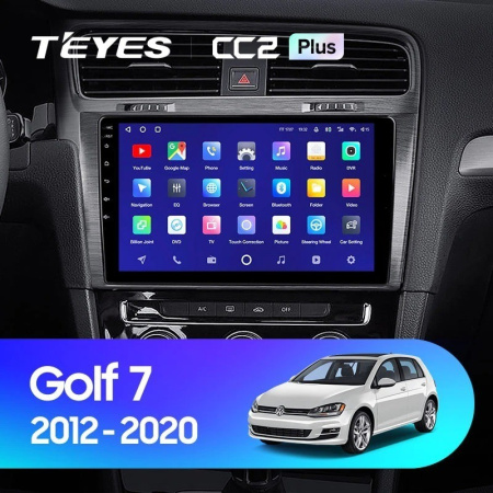 Штатная магнитола Teyes CC2 Plus 6/128 Volkswagen Golf 7 MK7 (2014-2018)
