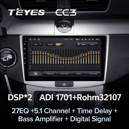 Штатная магнитола Teyes CC3 4/64 Volkswagen Passat 7 B7 (2010-2015)