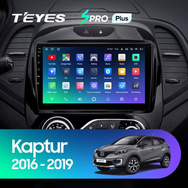Штатная магнитола Teyes SPRO Plus 6/128 Renault Kaptur (2016-2019) Тип-B