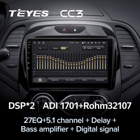 Штатная магнитола Teyes CC3 6/128 Renault Kaptur (2016-2019) Тип-B