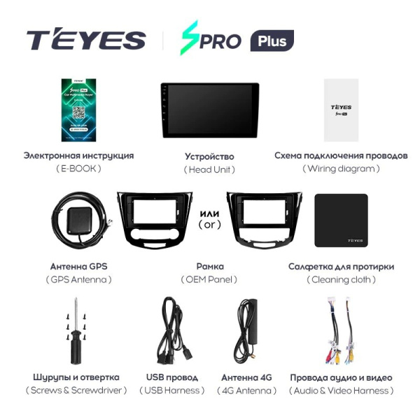 Штатная магнитола Teyes SPRO Plus 3/32 Nissan X-Trail X Trail 3 T32 (2013-2017) кондиционер
