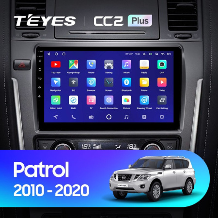 Штатная магнитола Teyes CC2 Plus 4/64 Nissan Patrol Y62 (2010-2020) 9" дюймов