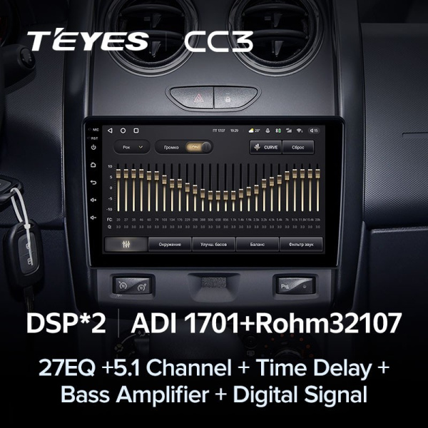 Штатная магнитола Teyes CC3 4/64 Renault Duster (2015-2018)
