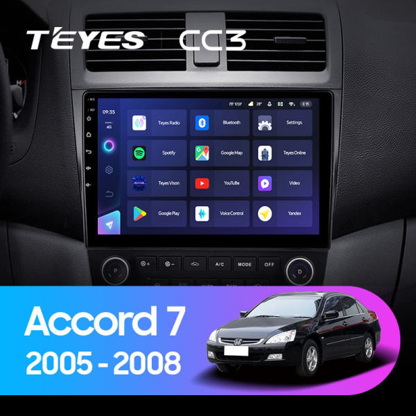 Штатная магнитола Teyes CC3L 4+32G для Accord 2005-2008