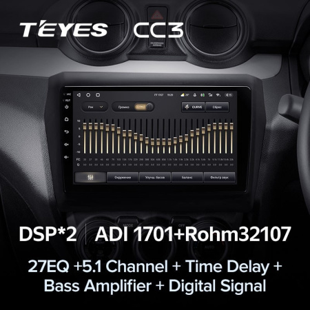 Штатная магнитола Teyes CC3 360 6/128 Suzuki Swift 5 (2016-2020)