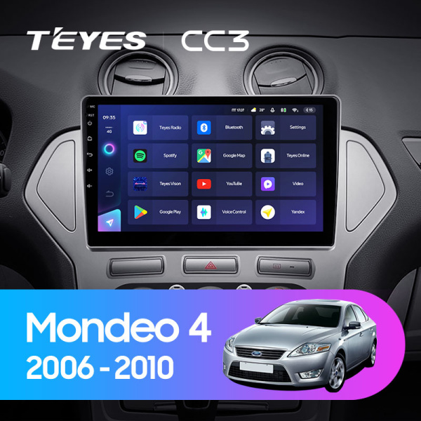 Штатная магнитола Teyes CC3L 4+32G для Mondeo 2006-2010