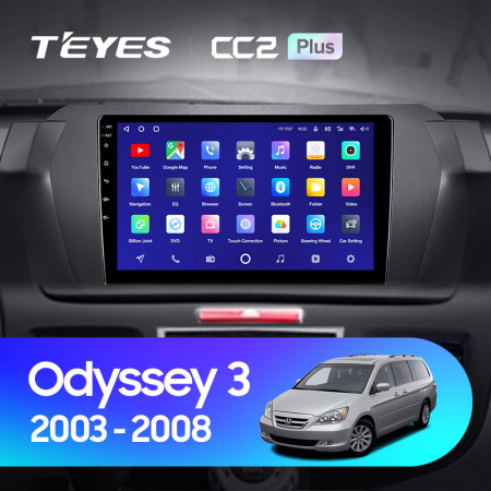 Штатная магнитола Teyes CC2 4+32G для Odyssey 2003-2008 (Левый руль)