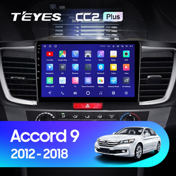 Штатная магнитола Teyes CC2 4+32G для Accord 2012-2018