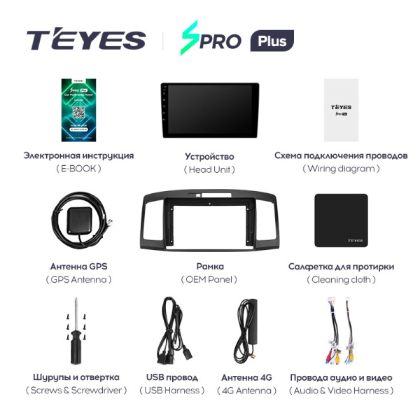 Штатная магнитола Teyes SPRO 4+32G для Allion Premio 2001-2007