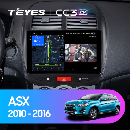 Штатная магнитола Teyes CC3-2K-360 128G  для ASX 2010-2016 ТИП-A