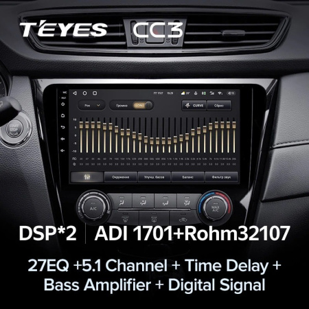 Штатная магнитола Teyes CC3 360 6/128 Nissan X-Trail X Trail 3 T32 (2013-2017) кондиционер