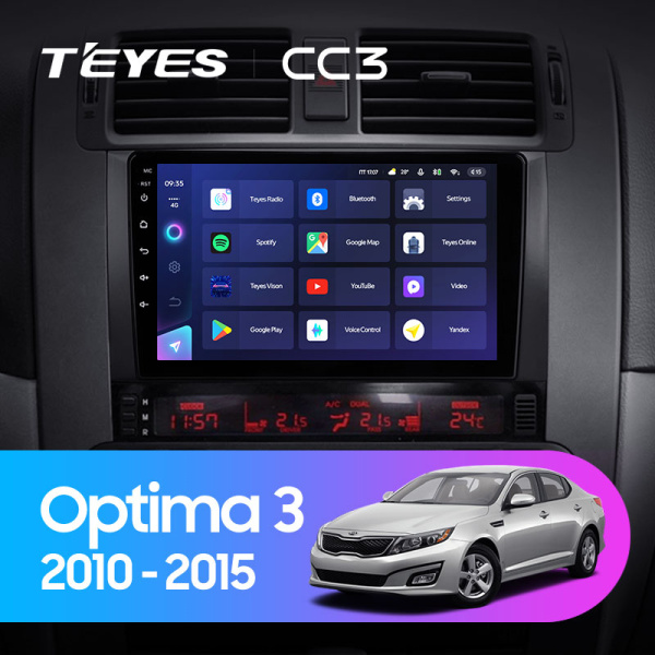 Штатная магнитола Teyes CC3L 4+32G для Optima 3 2010-2015