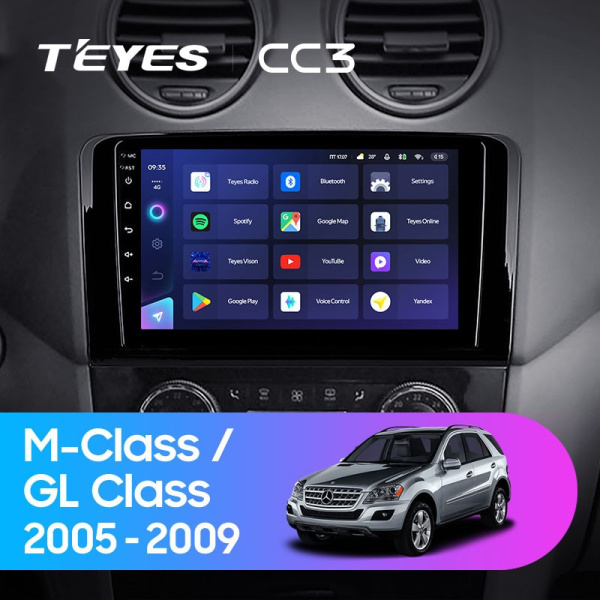 Штатная магнитола Teyes CC3 3/32 Mercedes Benz GL-Class (2005-2009)