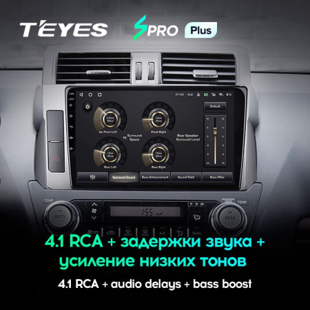 Штатная магнитола Teyes SPRO Plus 4/64 Toyota Land Cruiser Prado 150 (2013-2017)
