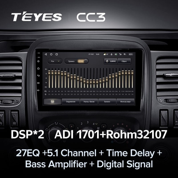 Штатная магнитола Teyes CC3 4/64 Opel Vivaro B (2014-2018)