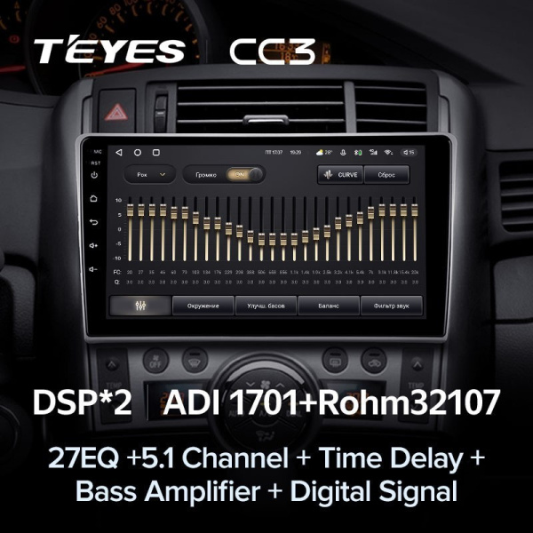 Штатная магнитола Teyes CC3 360 6/128 Toyota Verso R20 (2009-2018)