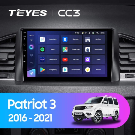 Штатная магнитола Teyes CC3 6/128 UAZ Patriot 3 (2016-2021)