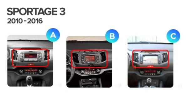 Штатная магнитола Teyes SPRO 3+32G  для Sportage 2010-2016 ТИП-B