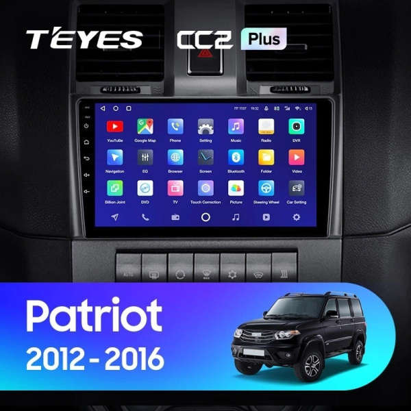 Штатная магнитола Teyes CC2 Plus 6/128 UAZ Patriot 2012-2016