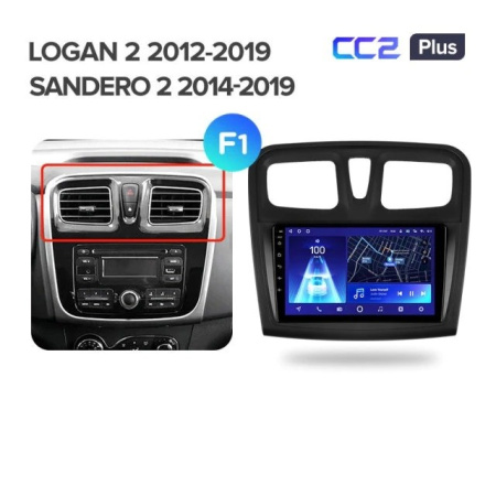 Штатная магнитола Teyes CC2 Plus 3/32 Renault Sandero 2 (2014-2019)