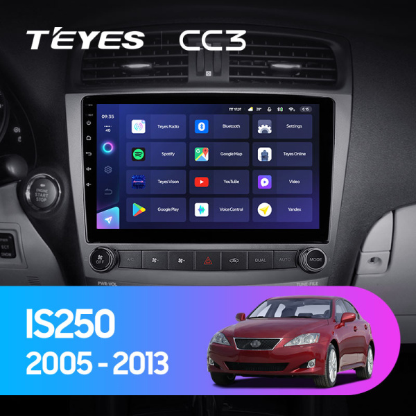 Штатная магнитола Teyes CC3L 4+32G для IS250 2003-2013
