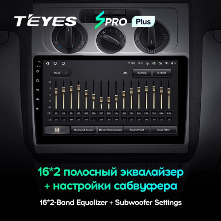Штатная магнитола Teyes SPRO Plus 3/32 Volkswagen Touran 1 (2003-2010) Тип-B