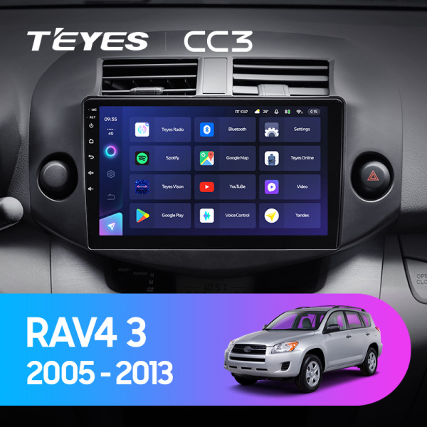 Штатная магнитола Teyes CC3L 4+32G для Toyota RAV4 2005-2013