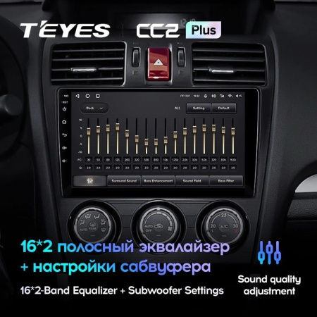 Штатная магнитола Teyes CC2 Plus 4/64 Subaru Forester 4 SJ (2012-2015)