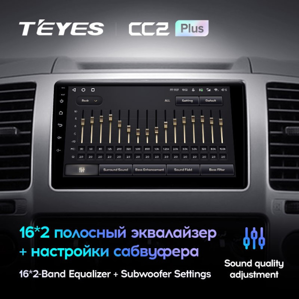 Штатная магнитола Teyes CC2 Plus 6/128 Nissan Navara 3 D40 (2004-2010)