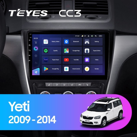 Штатная магнитола Teyes CC3 360 6/128 Skoda Yeti 5L (2009-2014)
