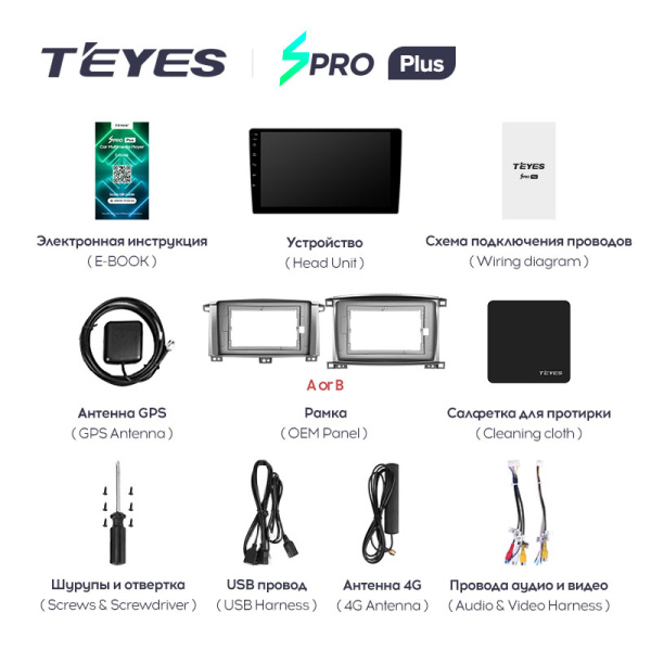 Штатная магнитола Teyes SPRO 4+32G  для LX470 2002-2007 ТИП-B