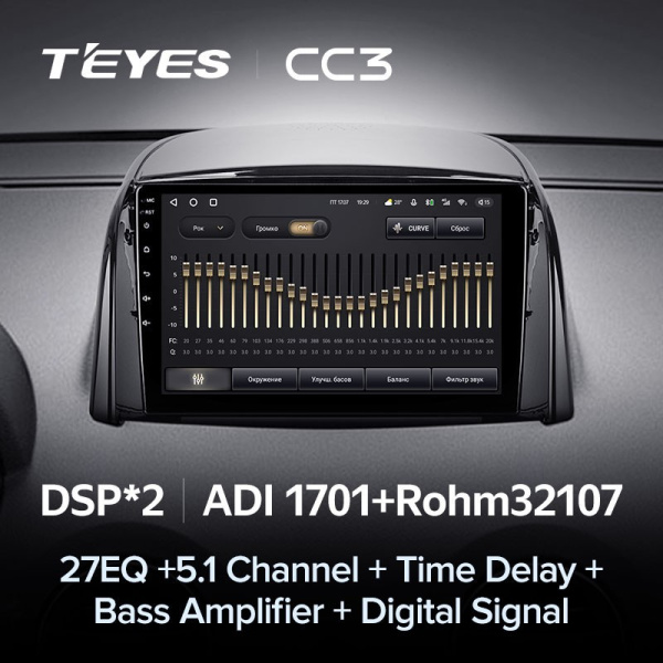 Штатная магнитола Teyes CC3 3/32 Renault Koleos (2008-2016)